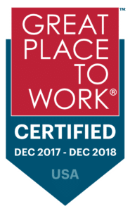 Great Place To Work Certified 2018